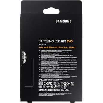 SSD накопитель 250Gb Samsung 870 EVO MZ-77E250BW, 2.5", SATA III - Metoo (8)