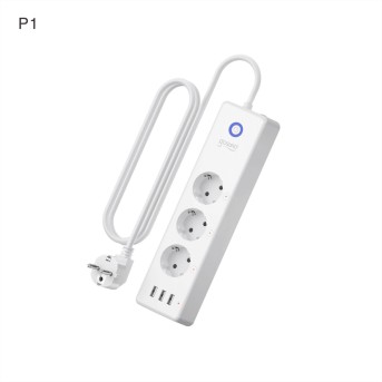Умный сетевой фильтр Gosund Smart plug, 3 USB outlet, total 3.1A 3 sockets seperate controlled - Metoo (1)