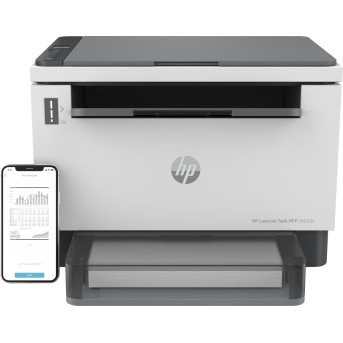 МФУ HP LaserJet Tank MFP 2602dn Printer (A4) , Printer/<wbr>Scanner/<wbr>Copier, 600 dpi, 22 ppm, 64 MB, 500 MHz, 250 pages tray, USB+Ethernet, Duty 25K pages - Metoo (1)