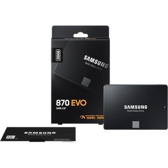 SSD накопитель 250Gb Samsung 870 EVO MZ-77E250BW, 2.5", SATA III - Metoo (9)