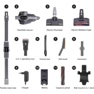Пылесос вертикальный Jimmy Cordless Vacuum Cleaner H10 Flex Hercules Black+Silver