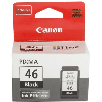 Картридж Canon 9059B001 PG-46BK Черный для PIXMA E464 - Metoo (1)