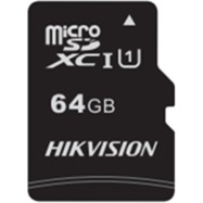 Флеш-накопитель Hikvision HS-TF-C1/64G Карта памяти HIKVISION, microSDHC, 64GB, Class10, более 300 циклов
