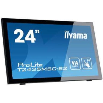 Монитор LCD 23.6'' [16:9] 1920х1080(FHD) VA, GLARE, TOUCH, 60 Гц, 250cd/<wbr>m2, H178°/<wbr>V178°, 3000:1, 12М:1, 16.7M, 6ms, DVI, HDMI, DP, USB-Hub, Tilt, Speakers, Webcam, 3Y, Black - Metoo (2)