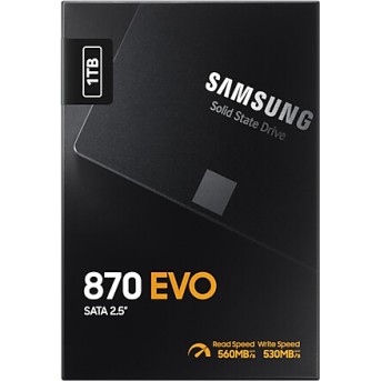 Накопитель на жестком магнитном диске Samsung Твердотельный накопитель SSD Samsung MZ-77E1T0BW 1000ГБ 2.5" 870 EVO SATA III - Metoo (12)