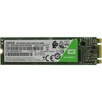 SSD накопитель 240Gb Western Digital Green WDS240G2G0B, M.2, SATA III - Metoo (1)