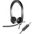 Гарнитура Logitech H650e Stereo (USB, элементы управления на кабеле, кабель 1.8м, чехол в комплекте) (M/<wbr>N: A-00050 / A-00057) - Metoo (1)
