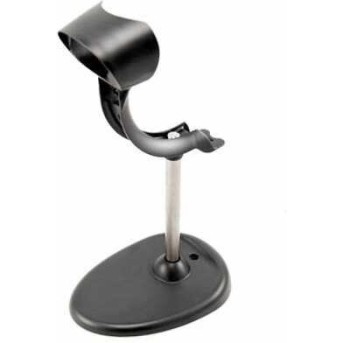 Stand: gray, 15cm (6') height, rigid rod, large oval weighted base, Xenon cradle - Metoo (1)