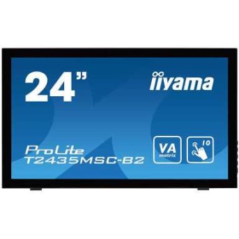 Монитор LCD 23.6'' [16:9] 1920х1080(FHD) VA, GLARE, TOUCH, 60 Гц, 250cd/<wbr>m2, H178°/<wbr>V178°, 3000:1, 12М:1, 16.7M, 6ms, DVI, HDMI, DP, USB-Hub, Tilt, Speakers, Webcam, 3Y, Black - Metoo (1)
