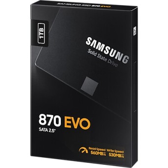 Накопитель на жестком магнитном диске Samsung Твердотельный накопитель SSD Samsung MZ-77E1T0BW 1000ГБ 2.5" 870 EVO SATA III - Metoo (5)
