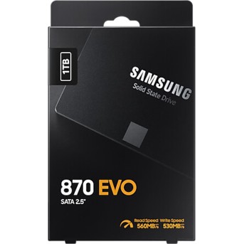 Накопитель на жестком магнитном диске Samsung Твердотельный накопитель SSD Samsung MZ-77E1T0BW 1000ГБ 2.5" 870 EVO SATA III - Metoo (11)