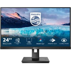 Монитор LCD 23.8'' [16:9] 1920х1080(FHD) IPS, nonGLARE, 75 Hz, 300 cd/<wbr>m2, H178°/<wbr>V178°, 1000:1, 50М:1, 16.7M, 4ms, VGA, DVI, HDMI, DP, Height adj, Pivot, Tilt, Swivel, Speakers, 3Y, Black
