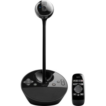 Веб-камера для видеоконференций Logitech BCC950, конструкция "всё-в-одном" для установки на столе: камера, устройство громкой связи, пульт ДУ (M/<wbr>N: V-U0029) - Metoo (5)