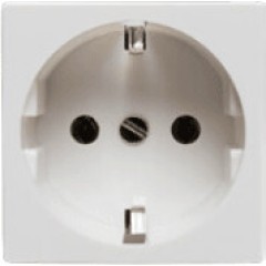 Розетка электрическая 2К+З (белый)..