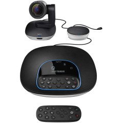 Система для видеоконференций Logitech Group (в комплекте камера, устр. громкой связи, пульт ДУ, концентратор, блок питания, крепление) (M/<wbr>N: V-U0032/<wbr>V-U0033/<wbr>V-U0036/<wbr>VU0037) 960-001057