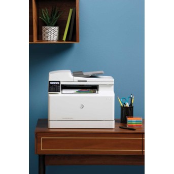 МФУ HP 7KW56A Color LaserJet Pro MFP M183fw Printer (A4) Printer/<wbr>Scanner/<wbr>Copier/<wbr>Fax/<wbr>ADF, 600 dpi, 800 MHz, 16 ppm, 256 MB DDR, 128 MB Flash, tray 150 pages, USB+Ethernet+Wi-Fi, Duty cycle 30000 pages - Metoo (9)