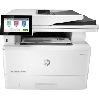 МФУ HP 3PZ55A LaserJet Enterprise MFP M430f Printer/<wbr>Scanner/<wbr>Copier/<wbr>Fax, A4, 1200dpi, 38ppm (40 HP high speed), 2Gb, 2trays 100+250,ADF50, USB/<wbr>GigEth, Duplex, Duty cycle - 100 000 - Metoo (1)