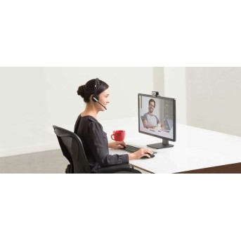 Гарнитура беспроводная Logitech H820e Mono (DECT, в комплекте зарядная подставка, адаптер переменного тока, USB-кабель) (M/<wbr>N: A-00058) - Metoo (2)