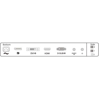 Монитор LCD 23.8'' [16:9] 1920х1080(FHD) IPS, nonGLARE, 75 Hz, 250 cd/<wbr>m2, H178°/<wbr>V178°, 1000:1, 50М:1, 16.7M, 5ms, VGA, DVI, HDMI, DP, USB-Hub, Height adj, Pivot, Tilt, Swivel, Speakers, 3Y, Black - Metoo (11)