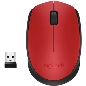 Мышь Logitech беспроводная M171 Red - Metoo (1)