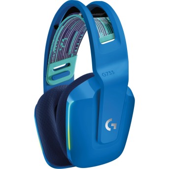 Гарнитура беспроводная игровая Logitech G733 LIGHTSPEED Wireless RGB Gaming Headset - BLUE - 2.4GHZ - N/<wbr>A - EMEA (M/<wbr>N: A00125 / A-00080) - Metoo (2)