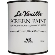 Проекционная краска Le Vanille Screen White Ultra Matt 1л