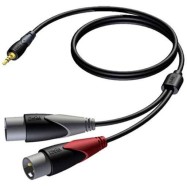 Кабель PROCAB CLA712/3 (mJack-2XLR) (3 м)..