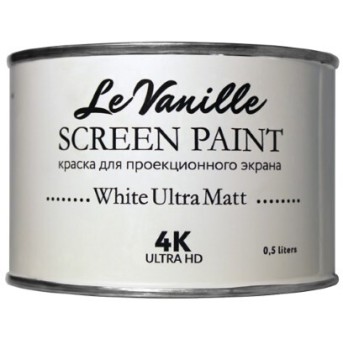 Проекционная краска Le Vanille Screen White Ultra Matt 0,5л - Metoo (1)