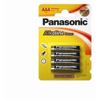 Батарейка щелочная PANASONIC Alkaline Power AAA/<wbr>4B - Metoo (1)