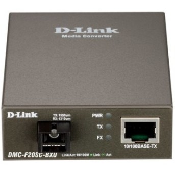 Медиаконвертер D-Link DMC-F20SC-BXU/<wbr>A1A Автономный одномод 20км WDM - Metoo (1)