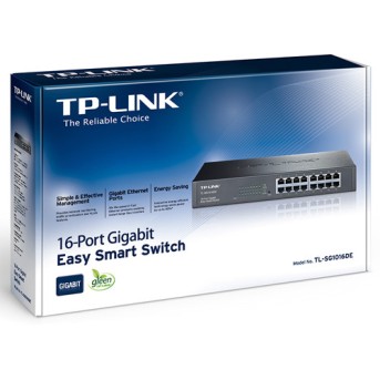 Коммутатор 16 портовый гигабитный TP-Link TL-SG1016DE Easy Smart - Metoo (3)