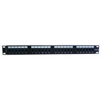 Неэкранированная патч-панель Premium Line 24 порта Кат.6 19 1U Dual Type IDC 176122412 Черный - Metoo (1)