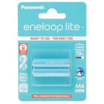 Аккумулятор PANASONIC Eneloop Lite AAA 550 mAh/<wbr>2B - Metoo (1)