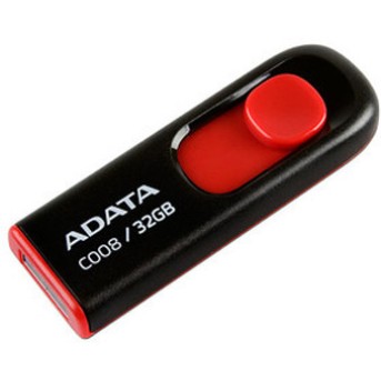 USB флешка 32Gb ADATA DashDrive Black/<wbr>Red - Metoo (1)