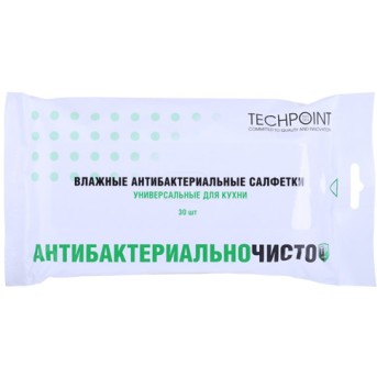 Влажные салфетки Techpoint 8072 универсальные для кухни в мягкой упаковке(30шт.) - Metoo (1)
