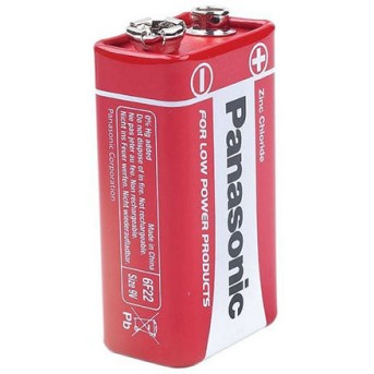 Батарейка солевая PANASONIC Red Zinc крона/<wbr>1B - Metoo (1)