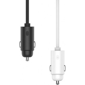 Адаптер Xiaomi RoidMi 1 to 2 charger car adapter White - Metoo (2)
