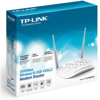Беспроводной Роутер TP-Link TD-W9970 N300 с модемом VDSL/<wbr>ADSL - Metoo (4)