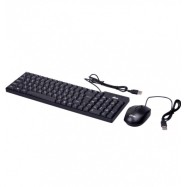 Проводной набор RITMIX RKC-010 Black клавиатура + мышь