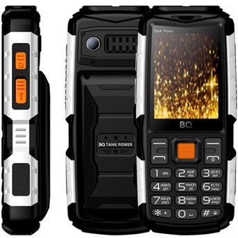 Мобильный телефон BQ-2430 Tank Power Чёрный+Серебро - Metoo (1)