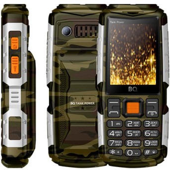 Мобильный телефон BQ-2430 Tank Power Камуфляж+Серебро - Metoo (1)