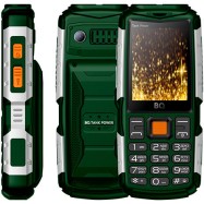 Мобильный телефон BQ-2430 Tank Power Зелёный+Серебро
