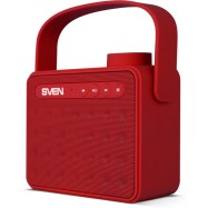 SVEN PS-72, красный, акустическая система 2.0, Bluetooth, FM, USB, microSD, встроенный аккумулятор