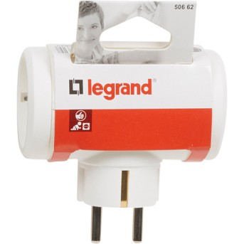 Legrand 050662 Розетка 3X2P+T белая - Metoo (1)