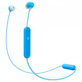 Bluetooth наушники NFC Sony WIC300L.E, синий - Metoo (1)
