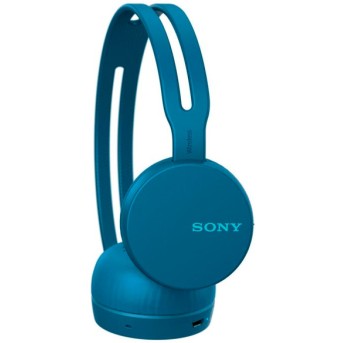 Bluetooth наушники NFC Sony WHCH400L.E, синий - Metoo (2)