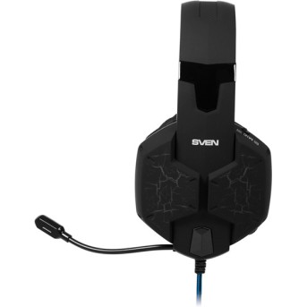 SVEN AP-U980MV Игровые стереонаушники с микрофоном черный-синий (USB, LED, 7.1) - Metoo (4)