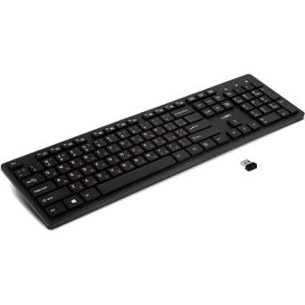 SVEN беспроводная клавиатура KB-E5900W (2,4 GHz,104кл. Slim ) чёрная - Metoo (2)