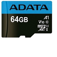 ADATA Premier microSDXC, 64Gb, UHS-I Class 10 A1 + SD adapter