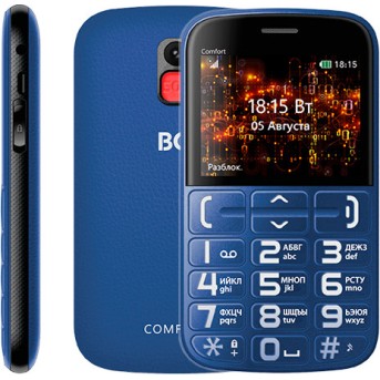 Мобильный телефон BQ-2441 Comfort Синий+Черный - Metoo (1)